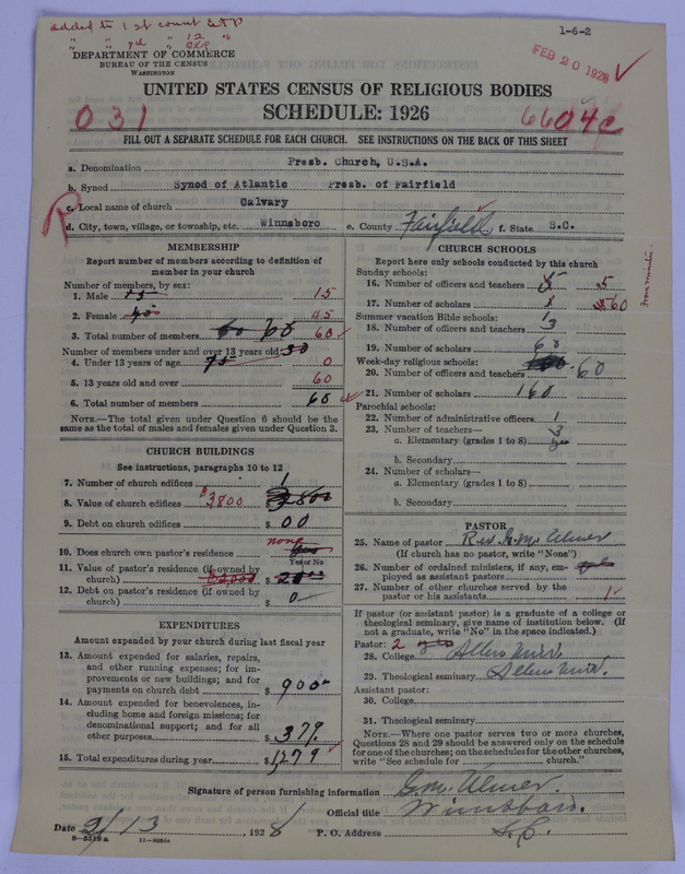Scan of Presbyterian Church in the United States of America: 6604 C