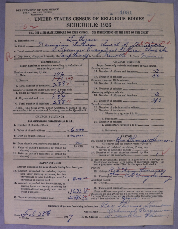 Scan of Norwegian Lutheran Church of America: 1081