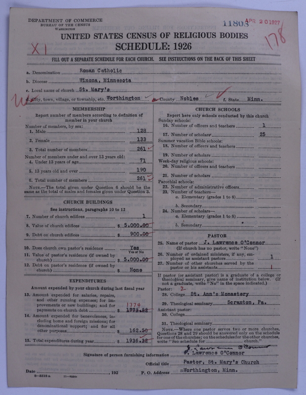 Scan of Roman Catholic Church: 11803