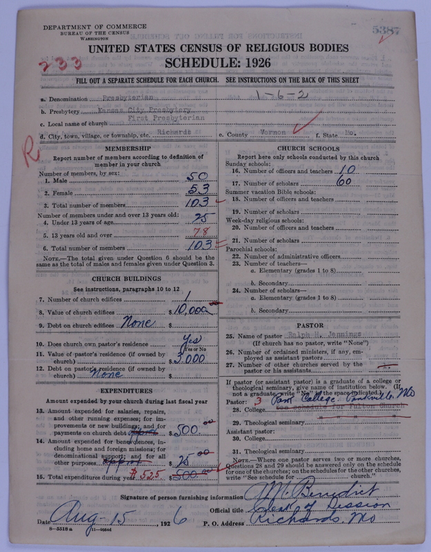 Scan of Presbyterian Church in the United States of America: 5387