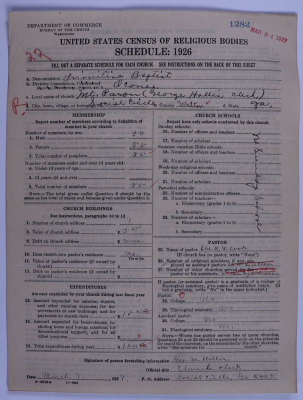 Scan of Primitive Baptists: 1282