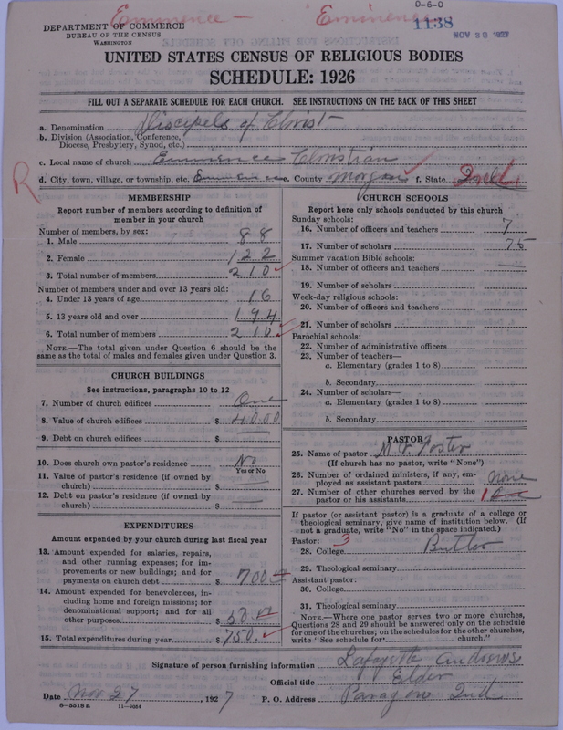 Scan of Disciples of Christ: 1138