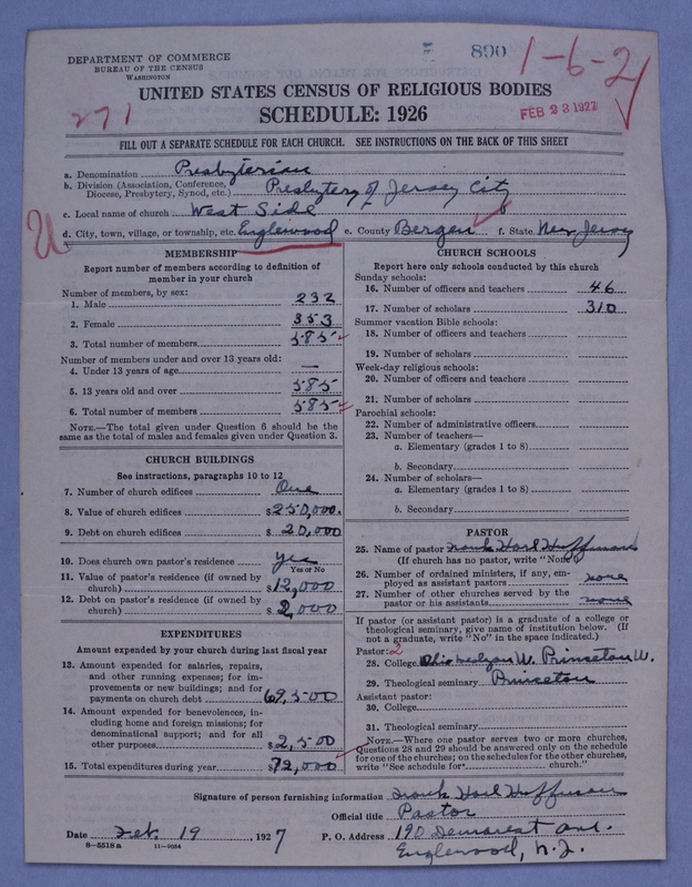 Scan of Presbyterian Church in the United States of America: 890