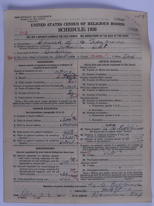 Scan of Church of the Nazarene: 1098