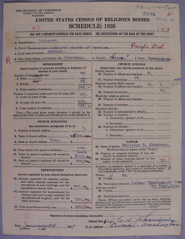 Scan of Norwegian Lutheran Church of America: 2495