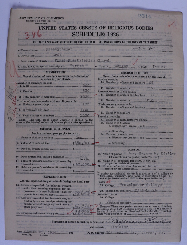 Scan of Presbyterian Church in the United States of America: 2314