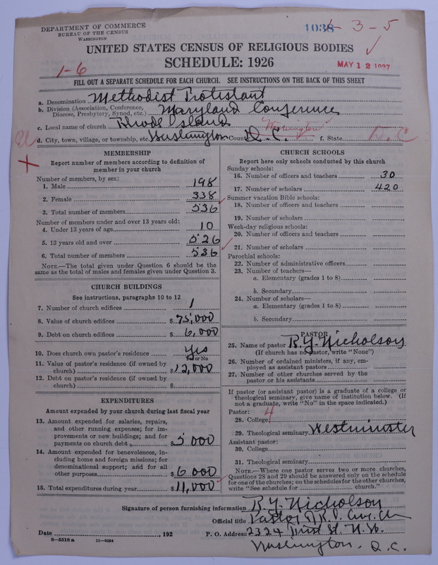Scan of Methodist Protestant Church: 1038