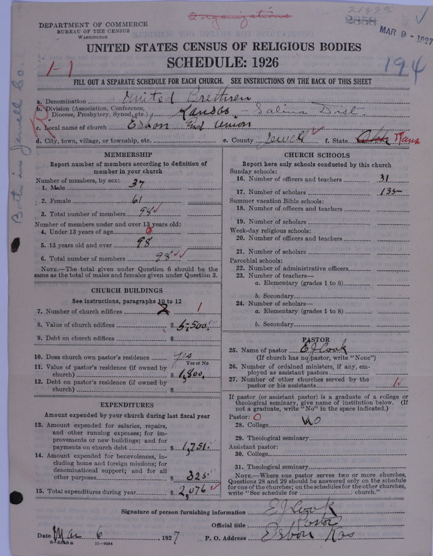 Scan of Church of the United Brethren in Christ: 2189a