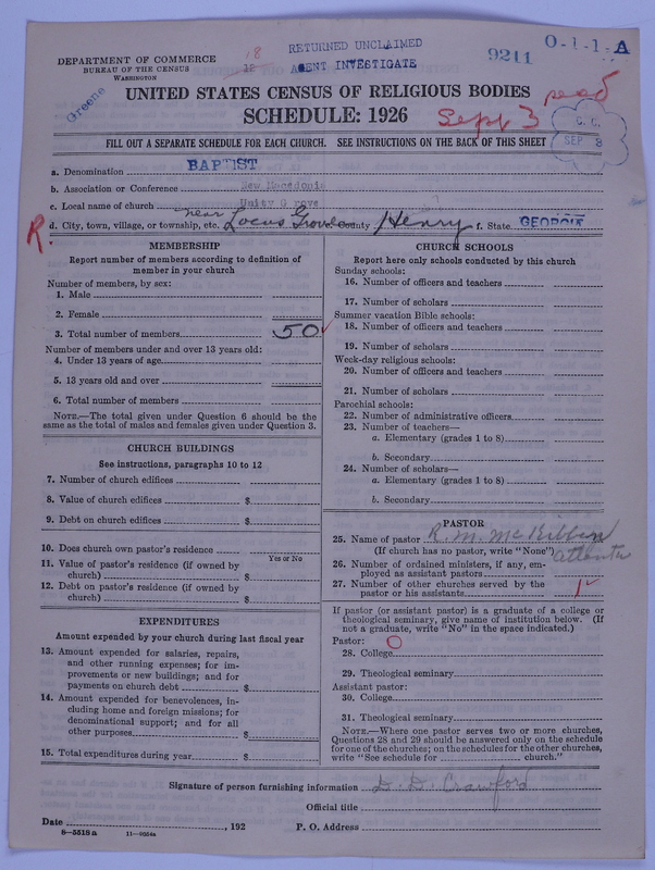 Scan of Negro Baptists: 9211