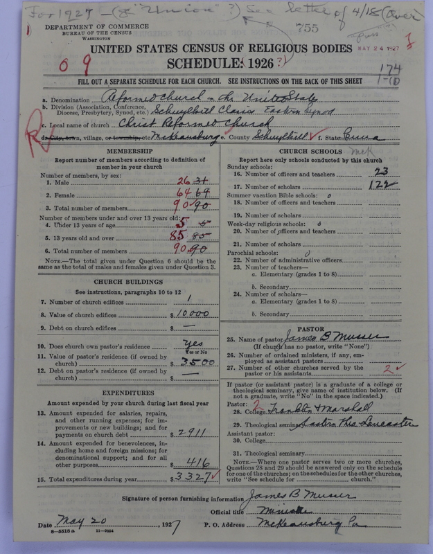 Scan of Reformed Church in the United States: 755