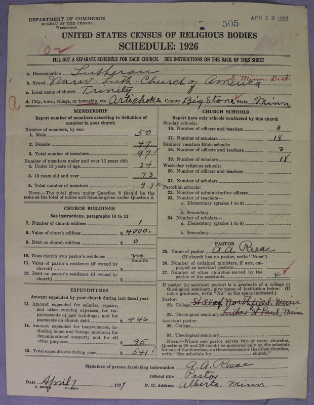 Scan of Norwegian Lutheran Church of America: 505