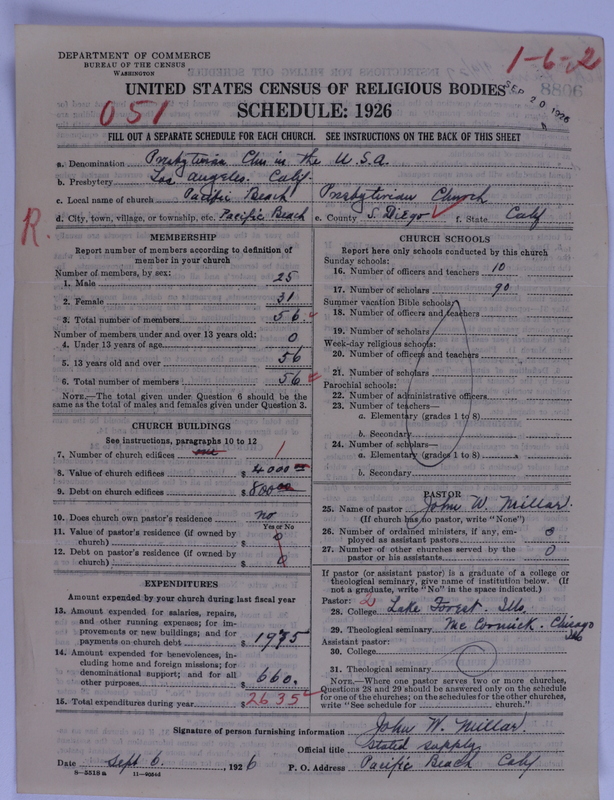 Scan of Presbyterian Church in the United States of America: 8806