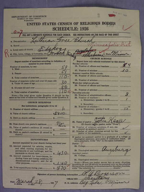Scan of Lutheran Free Church: 199