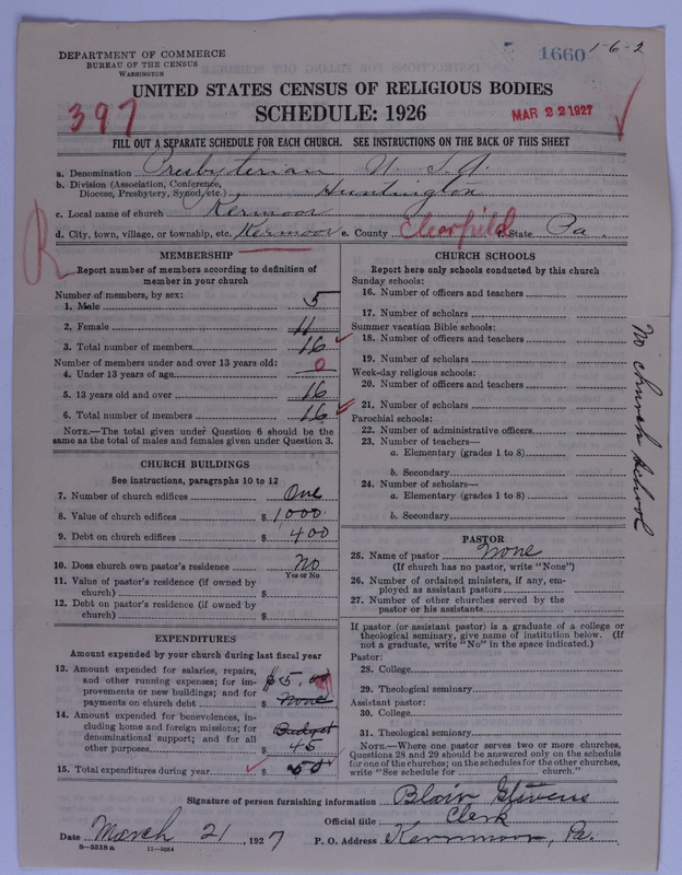 Scan of Presbyterian Church in the United States of America: 1660