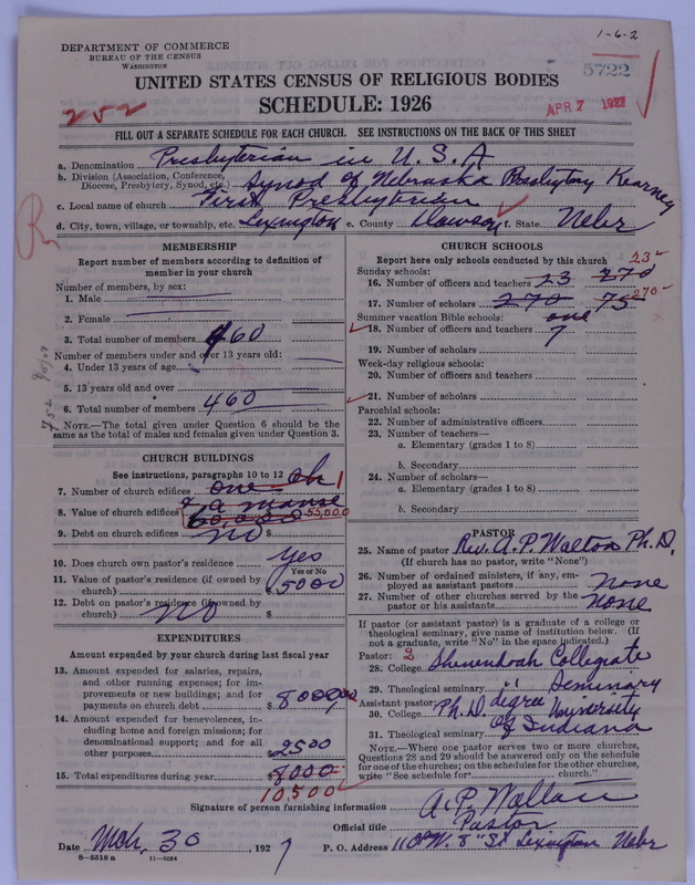 Scan of Presbyterian Church in the United States of America: 5722