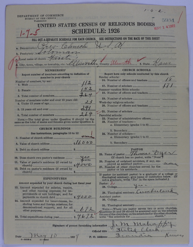 Scan of Presbyterian Church in the United States of America: 5951