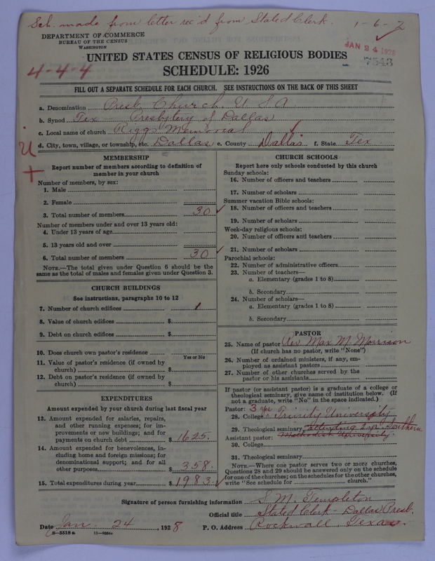Scan of Presbyterian Church in the United States of America: 7543