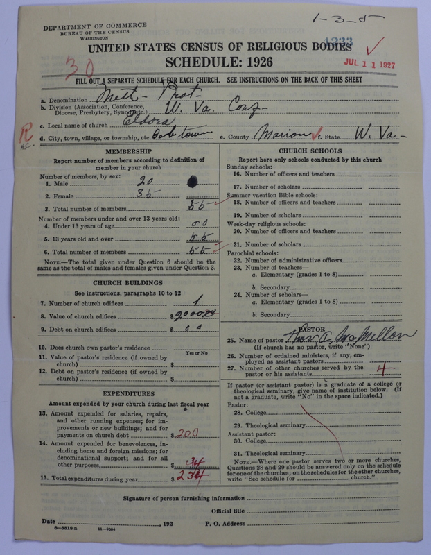 Scan of Methodist Protestant Church: 1233