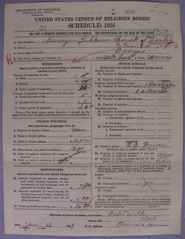 Scan of Norwegian Lutheran Church of America: 856