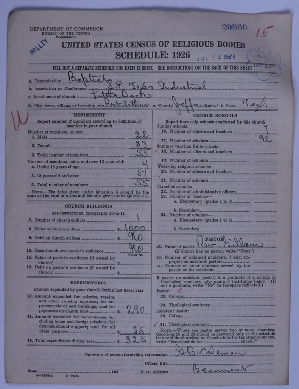 Scan of Negro Baptists: 20860