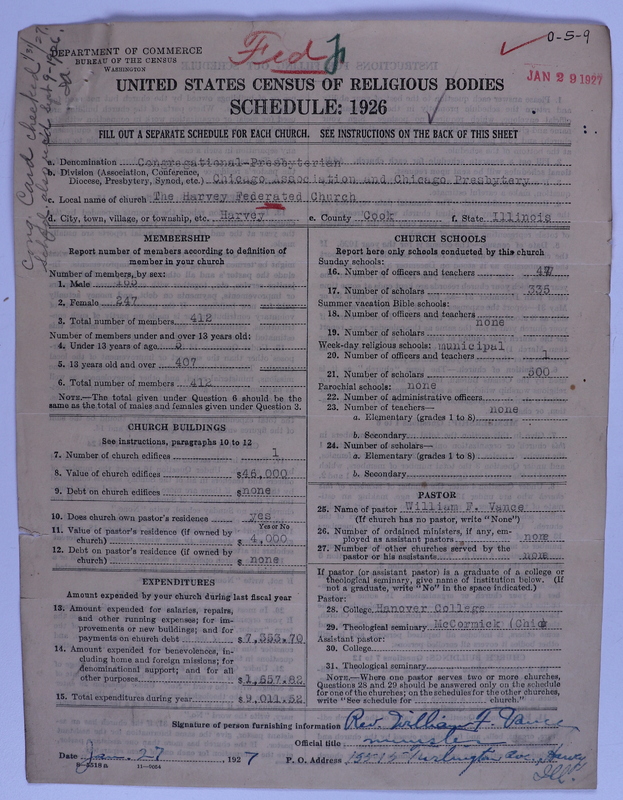 Scan of Federated Churches: