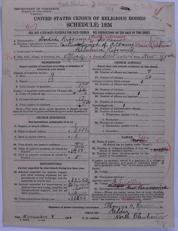 Scan of Reformed Church in America: 221