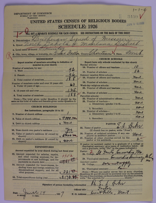 Scan of Evangelical Lutheran Synodical Conference of America: Evangelical Lutheran Synod of Missouri, Ohio, and Other States: 3459