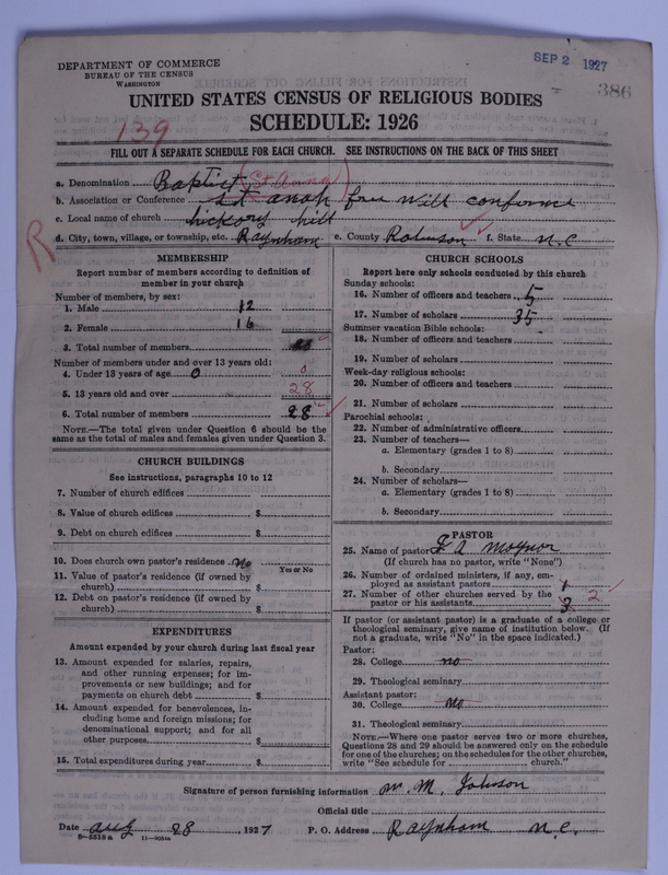 Scan of Free Will Baptists: 386