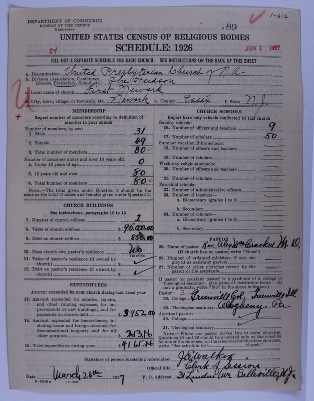 Scan of United Presbyterian Church of North America: 89