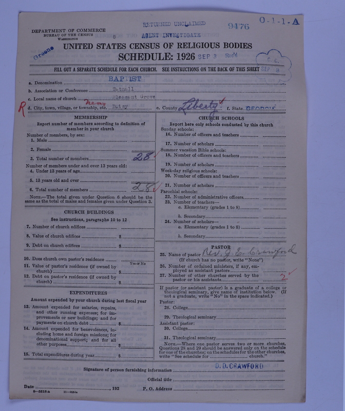 Scan of Negro Baptists: 9476