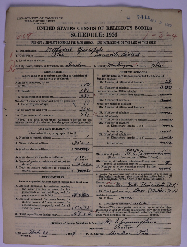 Scan of Methodist Episcopal Church: 7444