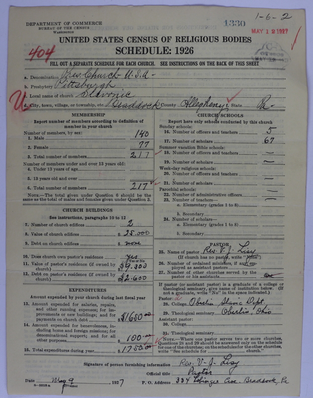 Scan of Presbyterian Church in the United States of America: 1330