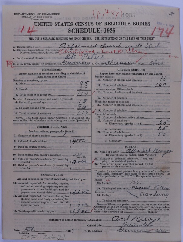 Scan of Reformed Church in the United States: 1035
