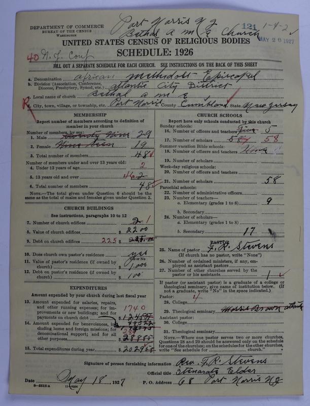 Scan of African Methodist Episcopal Church: 121