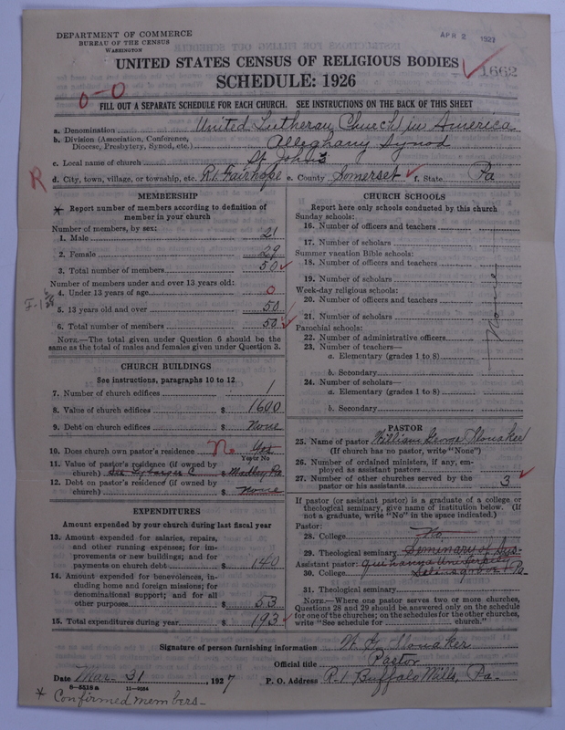 Scan of United Lutheran Church in America: 1662