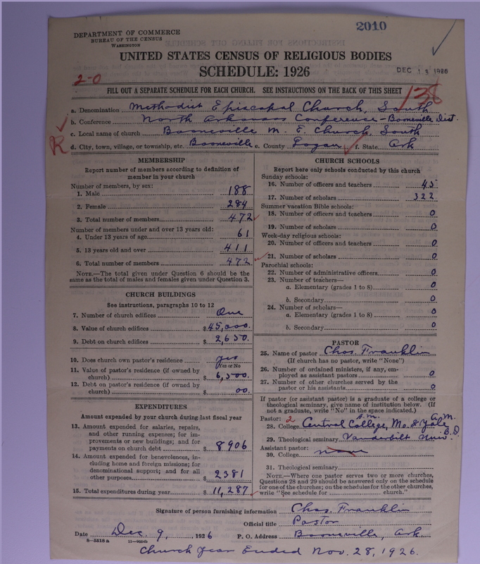 Scan of Methodist Episcopal Church, South: 2010