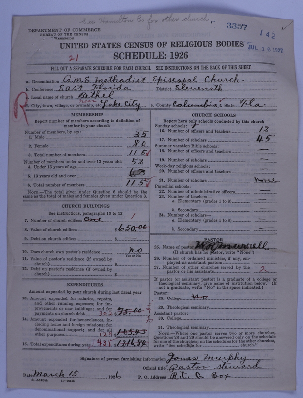 Scan of African Methodist Episcopal Church: 3357