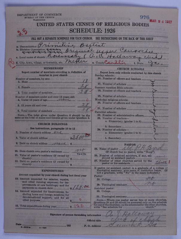 Scan of Primitive Baptists: 976