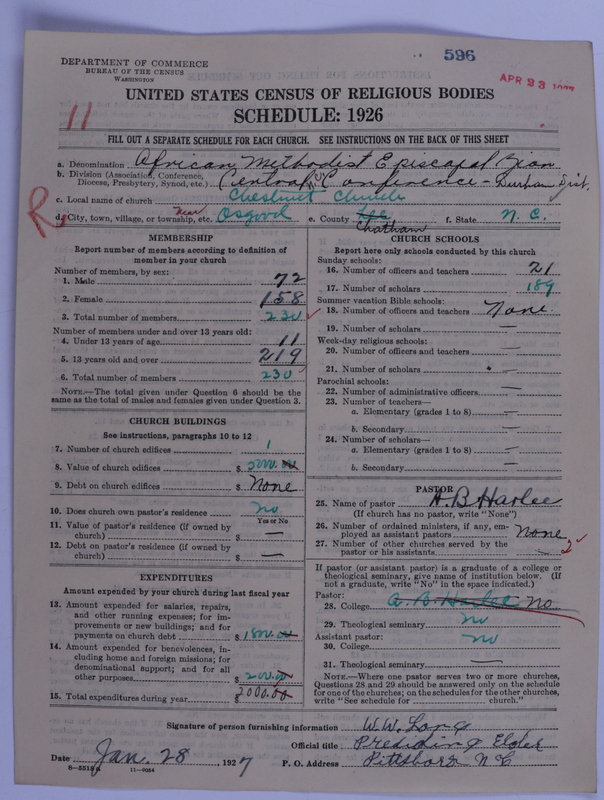 Scan of African Methodist Episcopal Zion Church: 596