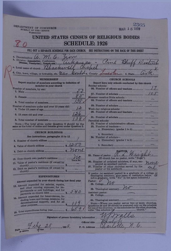 Scan of African Methodist Episcopal Zion Church: 2365