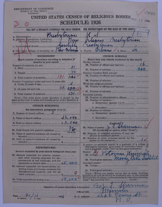 Scan of Presbyterian Church in the United States: 2999