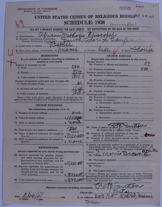Scan of African Methodist Episcopal Church: 3363