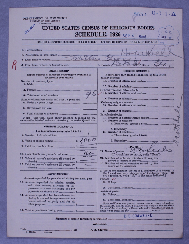 Scan of Negro Baptists: 8653