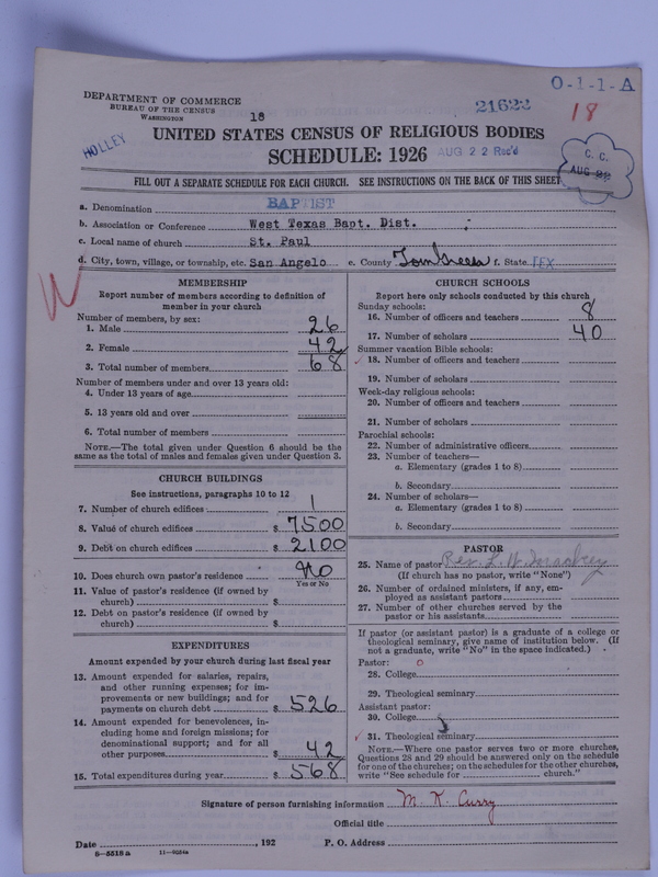 Scan of Negro Baptists: 21622