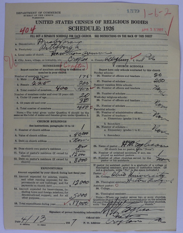Scan of Presbyterian Church in the United States of America: 1339
