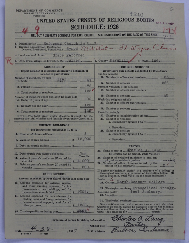 Scan of Reformed Church in the United States: 1240