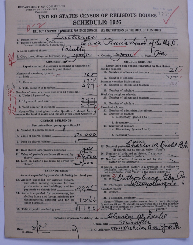 Scan of United Lutheran Church in America: 1796