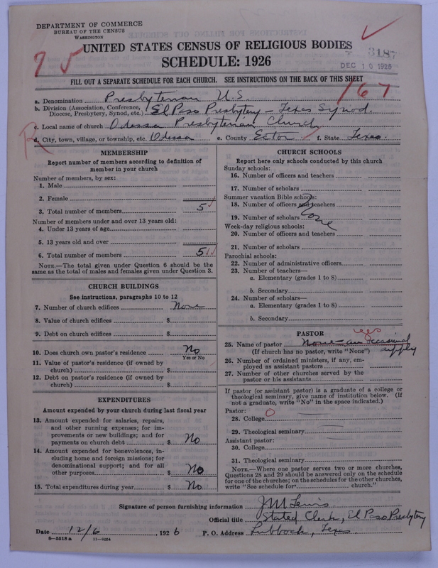 Scan of Presbyterian Church in the United States: 3187