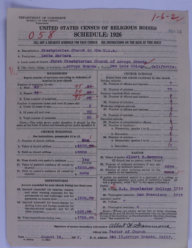 Scan of Presbyterian Church in the United States of America: 8834