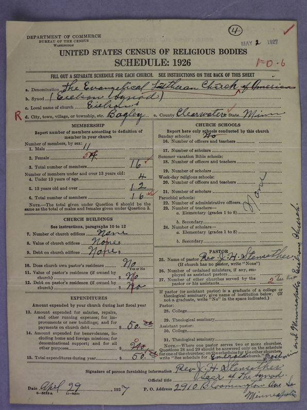Scan of Evangelical Lutheran Church in America (Eielsen Synod): 4